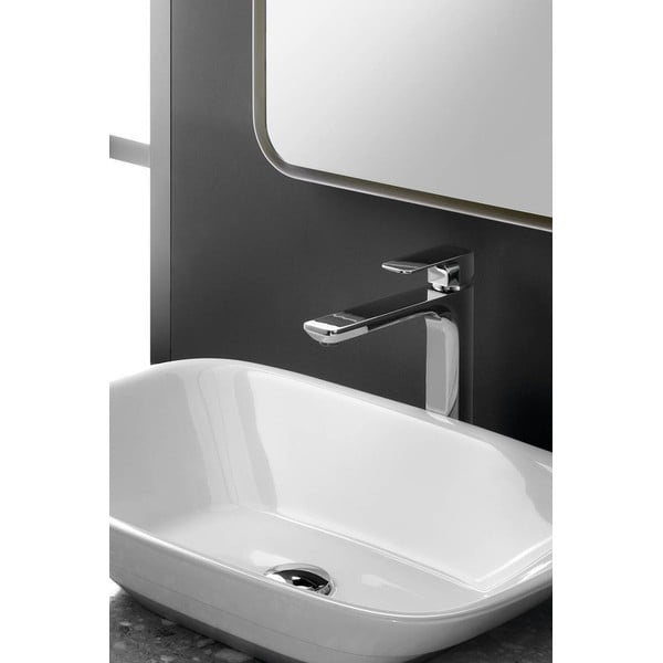 Stojánková umyvadlová baterie v leskle stříbrné barvě Spy – Sapho-image-3