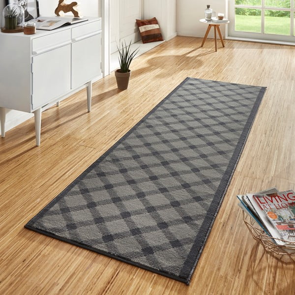 Šedý běhoun Hanse Home Basic, 80 x 400 cm-image-1