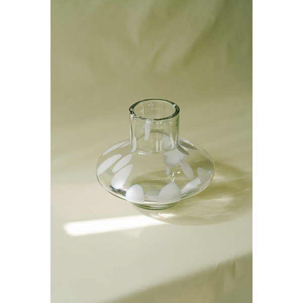 Skleněná ručně vyrobená váza (výška 28 cm) Glom – noo.ma-image-1