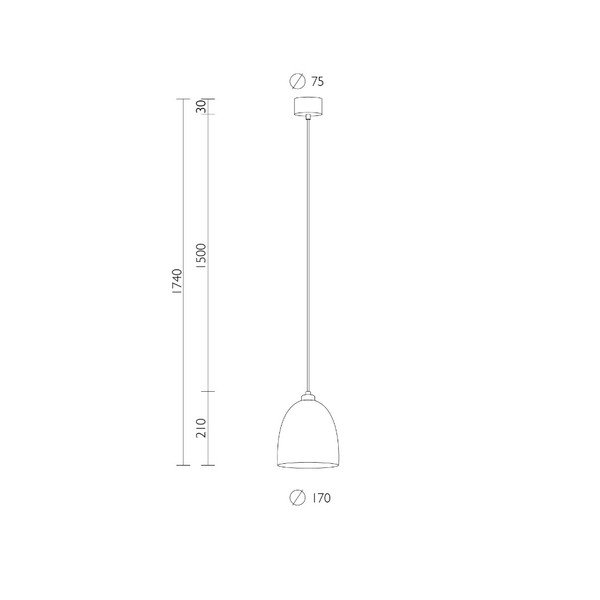 Závěsné svítidlo ve zlaté barvě s bílým kabelem Sotto Luce Awa-image-3