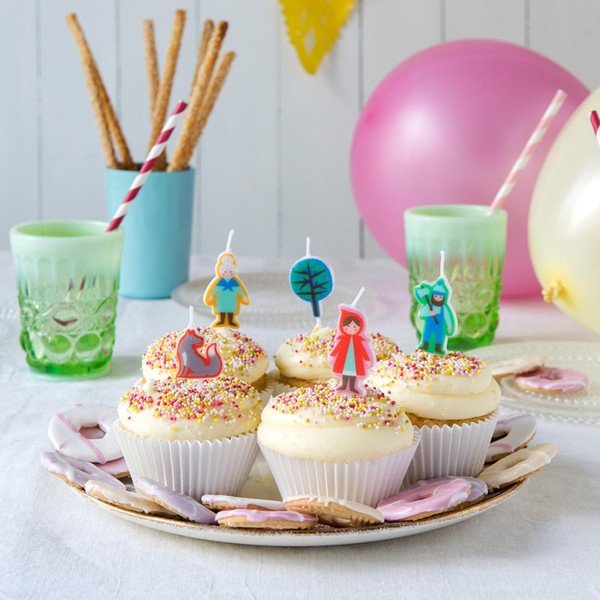 Sada 5 svíček s motivem Červené Karkulky Rex London Red Riding Hood-image-3