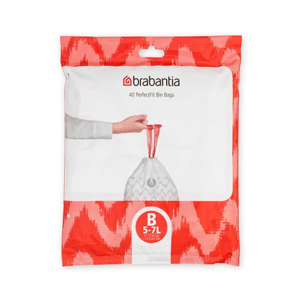 Pytle na odpadky v sadě 40 ks 5 l PerfectFit B – Brabantia