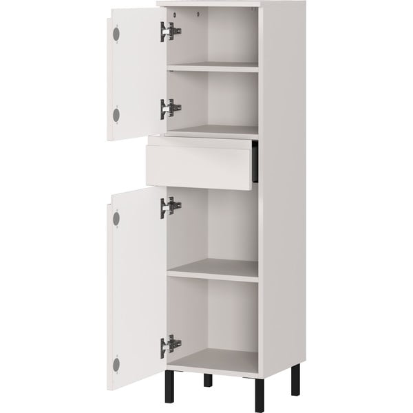 Krémová vysoká/úzká koupelnová skříňka 34x120 cm Salinas – Germania-image-3