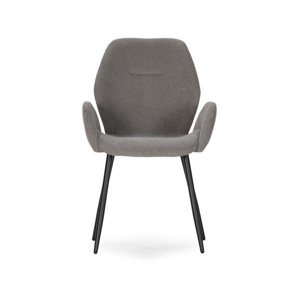 Šedá čalouněná jídelní křesla v sadě 2 ks Ansu – Marckeric-image-2