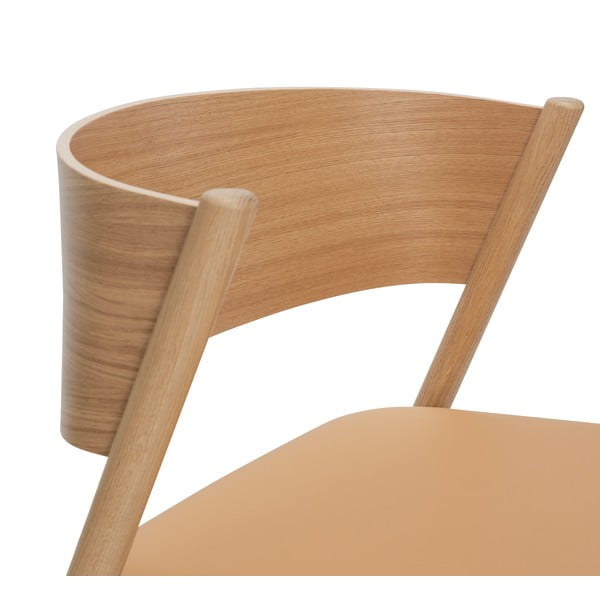 Světle hnědé křeslo Oblique – Hübsch-image-4