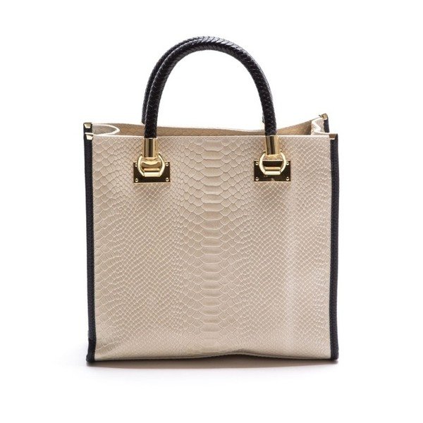 Kožená kabelka Luisa Vannini 8032 Beige-image-1