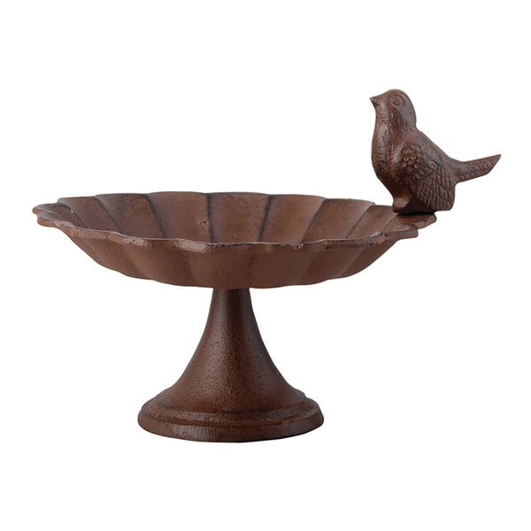 Mini litinové krmítko s ptáčkem na nízké podnožce Esschert Design Birdy