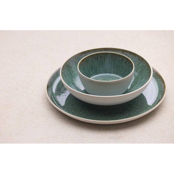 Bílý/zelený talíř z kameniny ø 27 cm Gastro White/Green – Bitz-image-1