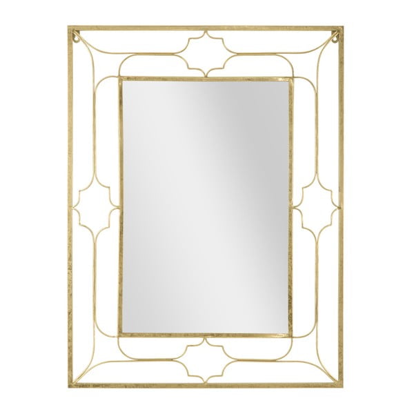 Nástěnné zrcadlo ve zlaté barvě Mauro Ferretti Balcony, 63 x 83 cm