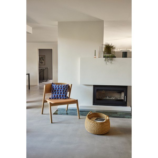 Světle hnědé křeslo Oblique – Hübsch-image-1