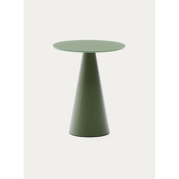 Kulatý odkládací stolek se skleněnou deskou ø 30 cm Wilshire – Kave Home