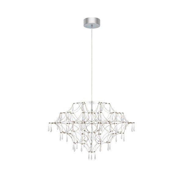 LED závěsné svítidlo ve stříbrné barvě ø 80 cm Efesos – Markslöjd