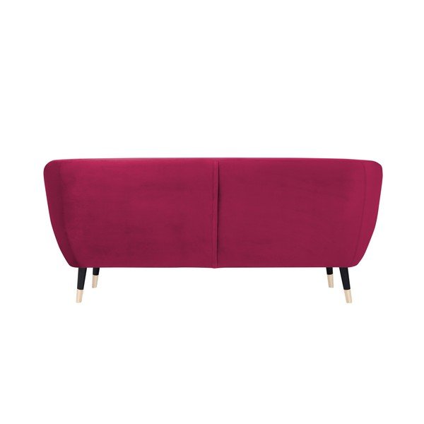 Růžová pohovka s černými nohami Mazzini Sofas Benito, 188 cm-image-4