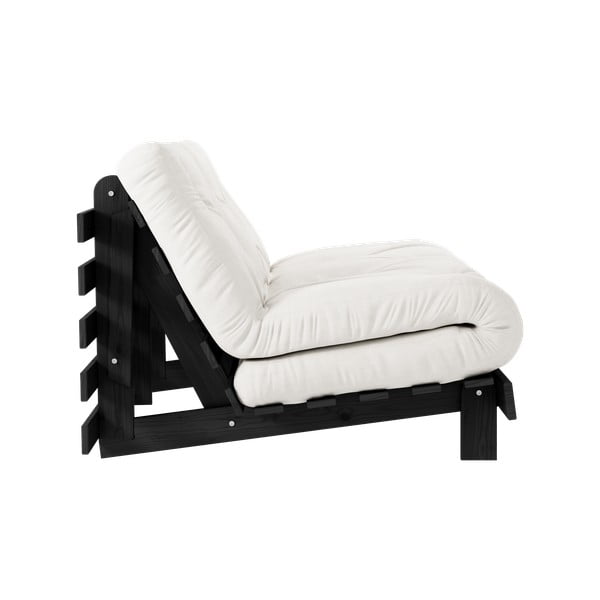 Krémová rozkládací pohovka 140 cm Roots Black Night – Karup Design-image-4