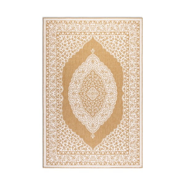 Okrově žluto-krémový venkovní koberec 80x150 cm Gemini – Elle Decoration-image-2