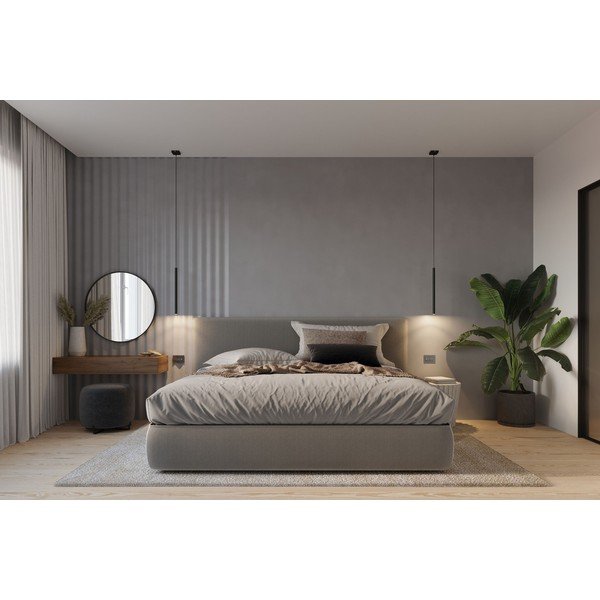 Černé závěsné svítidlo Sollux Fideus Single-image-3