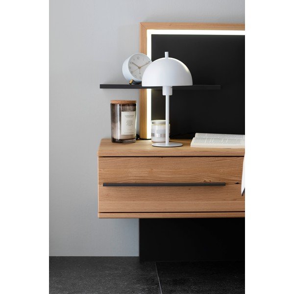 Bílá stolní lampa s kovovým stínidlem (výška 33,5 cm) Kia – Fischer & Honsel-image-1