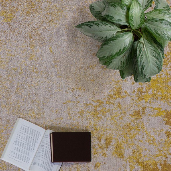 Okrově žlutý venkovní koberec z recyklovaných vláken 200x290 cm Dara – Asiatic Carpets-image-2