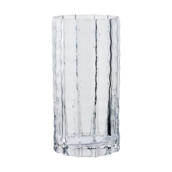 Šedá skleněná váza (výška 20 cm) – House Nordic