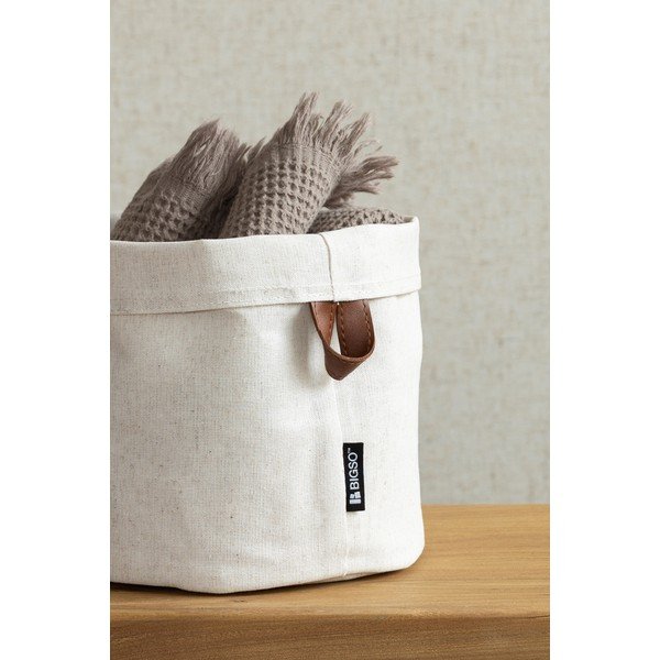 Látkový košík ø 20x20 cm Soft Storage Round – Bigso-image-2