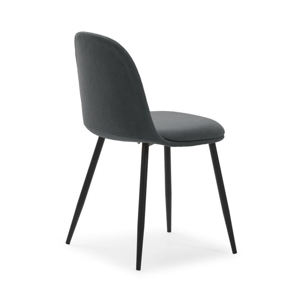 Tmavě šedé jídelní židle v sadě 4 ks Malila – Marckeric-image-3