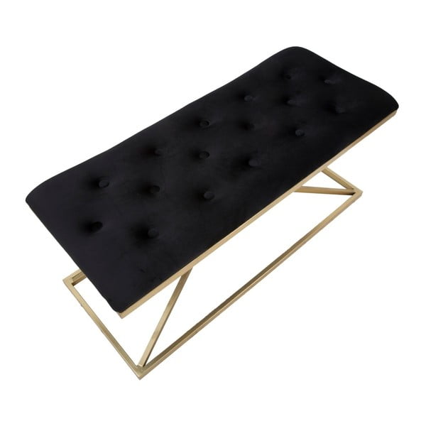 Lavice v černo-zlaté barvě Mauro Ferretti Piramid, 100 x 40 cm-image-4