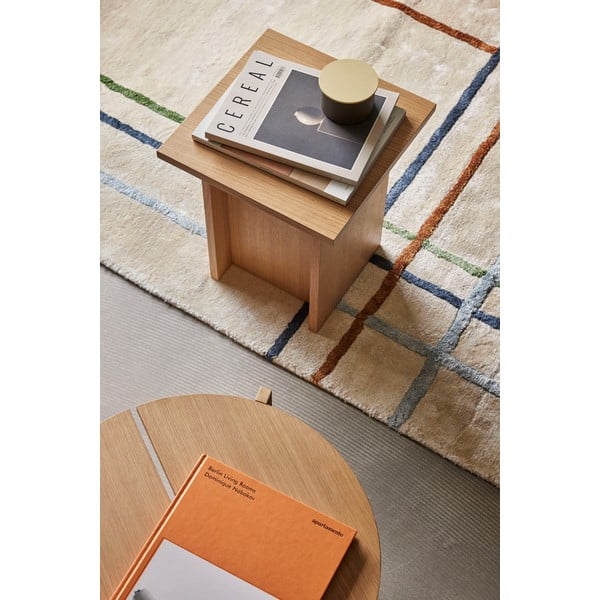 Odkládací stolek v dekoru dubu 35x35 cm Straight – Hübsch-image-1