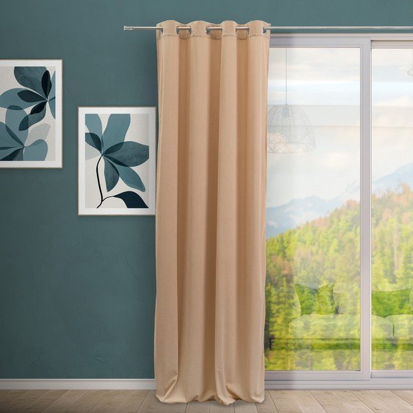 Světle hnědý manšestrový závěs 140x260 cm Merely – Casa Selección-image-1