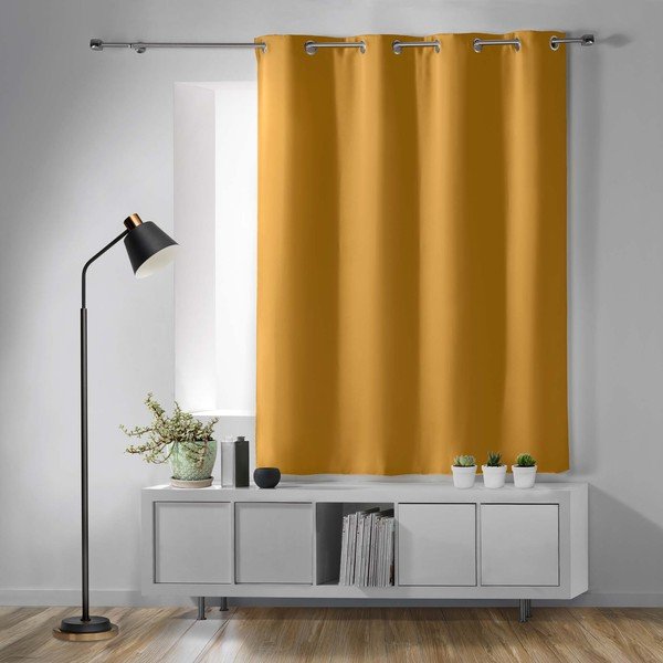 Okrově žlutý zatemňovací závěs 135x180 cm Occult – douceur d'intérieur-image-1