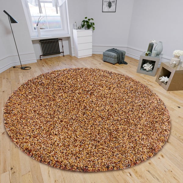 Kulatý koberec v bronzové barvě ø 160 cm Shag – Hanse Home-image-1