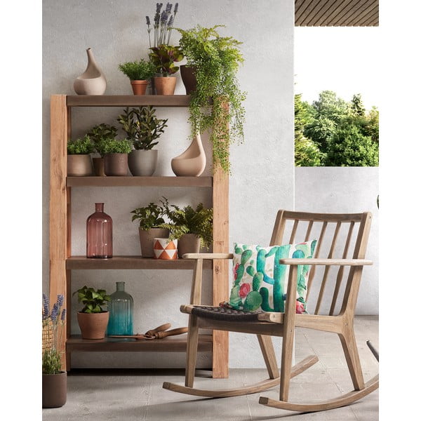 Sada 3 tmavě hnědých cementových květináčů La Forma Lux-image-4