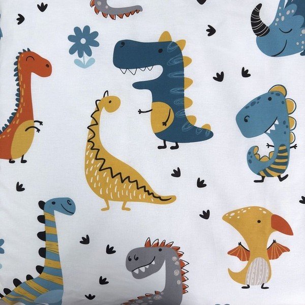 Bavlněné dětské povlečení do postýlky 100x135 cm Dino World – Jerry Fabrics-image-3