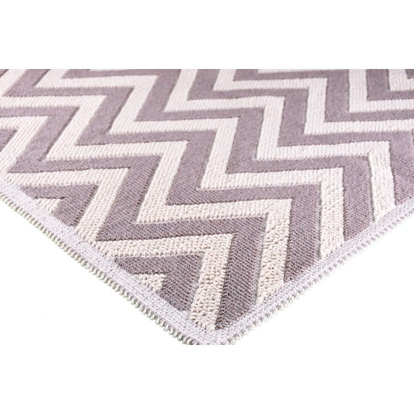 Béžový bavlněný koberec Vitaus Zikzak, 60 x 90 cm-image-2