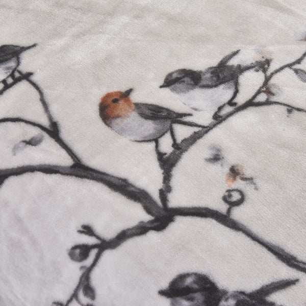 Šedé povlečení na jednolůžko z mikroplyše 140x200 cm Ronja – My House-image-3