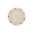 Béžový pratelný ručně tkaný bavlněný dětský koberec ø140 cm Chanterelle – Lorena Canals