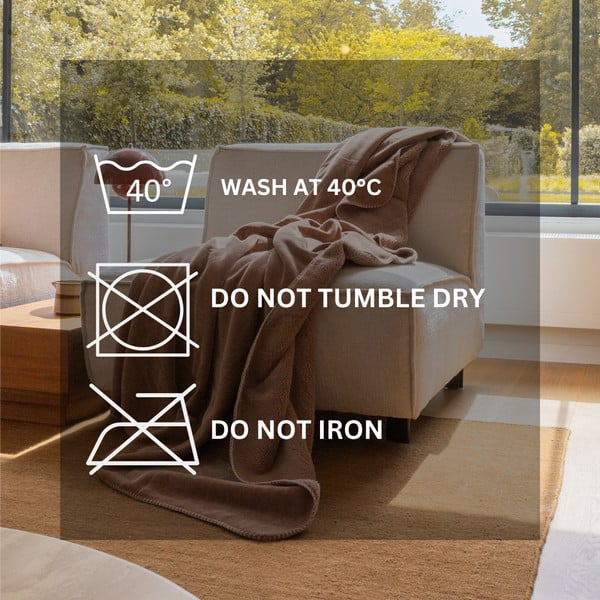 Taupe deka z mikroplyše 150x200 cm Tomo – Tiseco Home Studio-image-3