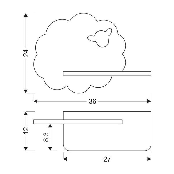 Černé dětské svítidlo Sheep – Candellux Lighting-image-2