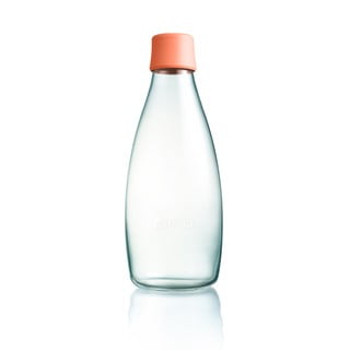 Meruňkově oranžová skleněná lahev ReTap, 800 ml