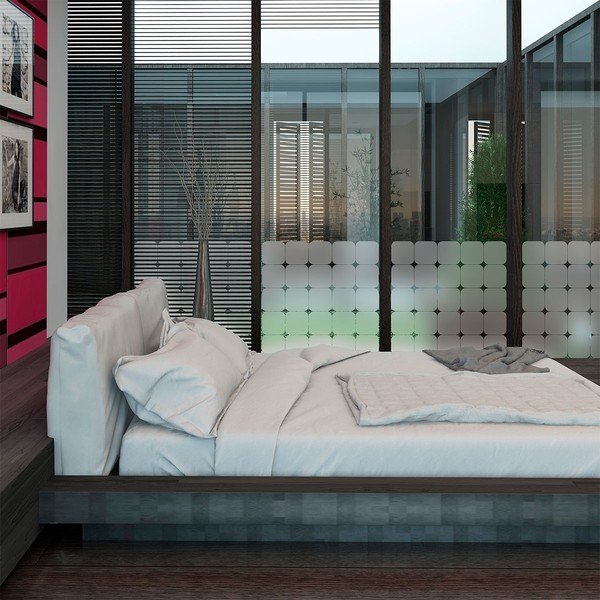 Samolepky v sadě na okno 50 ks 10x10 cm Square Blackout – Ambiance-image-4