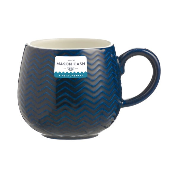 Červený hrnek 350 ml Embossed Chevron – Mason Cash-image-1