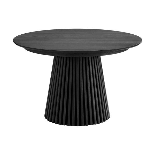 Kulatý rozkládací jídelní stůl s přídavnou deskou s deskou v dubovém dekoru ø 120 cm Osaka – House Nordic