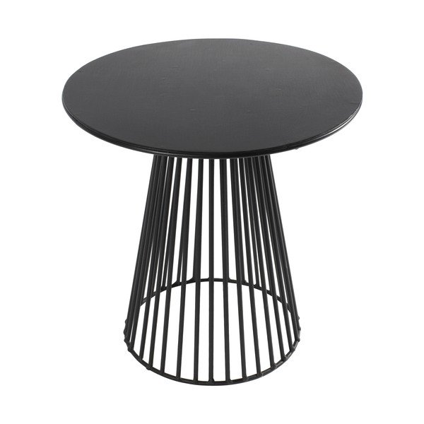 Černý odkládací stolek Serax Bistrot Garbo, ⌀ 30 cm