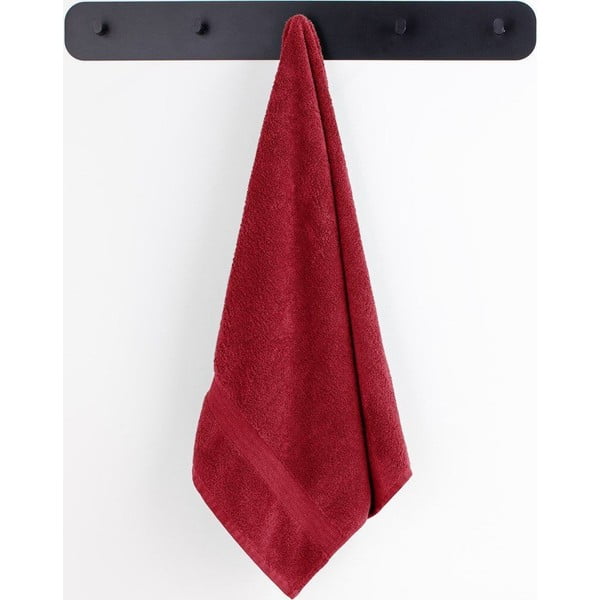 Červené froté bavlněné ručníky a osušky v sadě 4 ks Marina – DecoKing-image-1