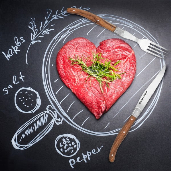 Nerezový příbor 2 ks ve stříbrné barvě/v přírodní barvě – Orion-image-4