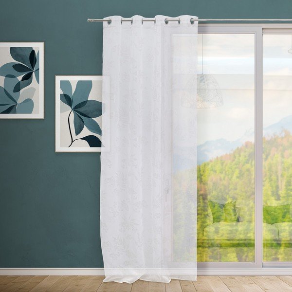 Bílá/ve stříbrné barvě záclona 140x260 cm Bonsái – Casa Selección-image-1