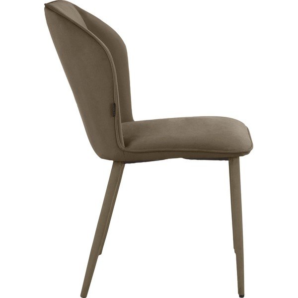 Hnědé sametové jídelní židle v sadě 2 ks Wilma – Støraa-image-3