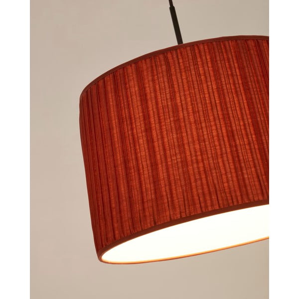 Červené látkové stínidlo ø 50 cm Guash – Kave Home-image-2