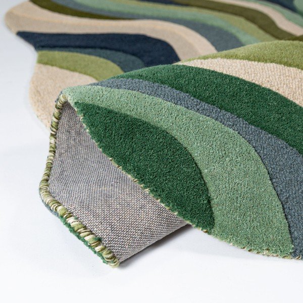 Zelený ručně tkaný vlněný koberec 160x230 cm Envy Wool – Flair Rugs-image-2