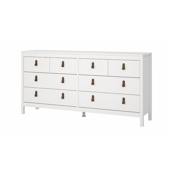 Bílá nízká komoda 159x80 cm Madrid – Tvilum