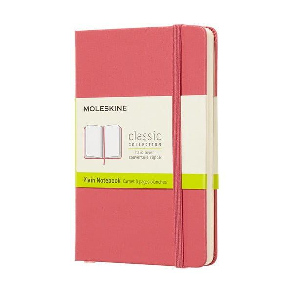 Růžový zápisník v pevné vazbě Moleskine Daisy, 192 stran